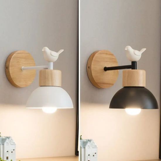 Voici Le Titre Transformé: Applique Murale Scandinave Minimaliste Oiseau Design Chambre