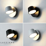 Voici Le Titre Transformé: Nordique Moderne Design Led Élégant Rotatif Applique Murale Chambre