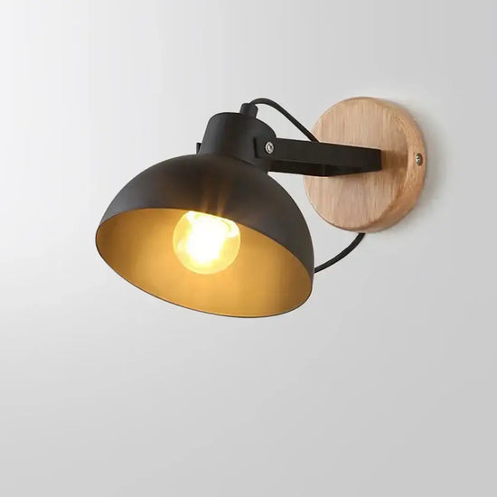 Voici Ma Proposition: Applique Murale Industrielle Nordique Vintage Design Minimaliste Noir Chambre