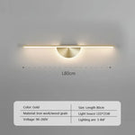 Voici Ma Proposition: Applique Murale Led Moderne Bois Élégant B-Or-80Cm / Blanc Froid Chambre