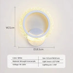 Voici Ma Proposition: Applique Murale Led Nordique Design Élégant Hôtel B Blanc / Lumière