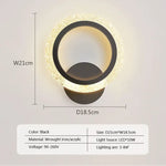 Voici Ma Proposition: Applique Murale Led Nordique Design Élégant Hôtel B Noir / Lumière