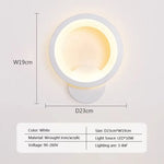 Voici Ma Proposition: Applique Murale Led Nordique Design Élégant Hôtel Un Blanc / Lumière